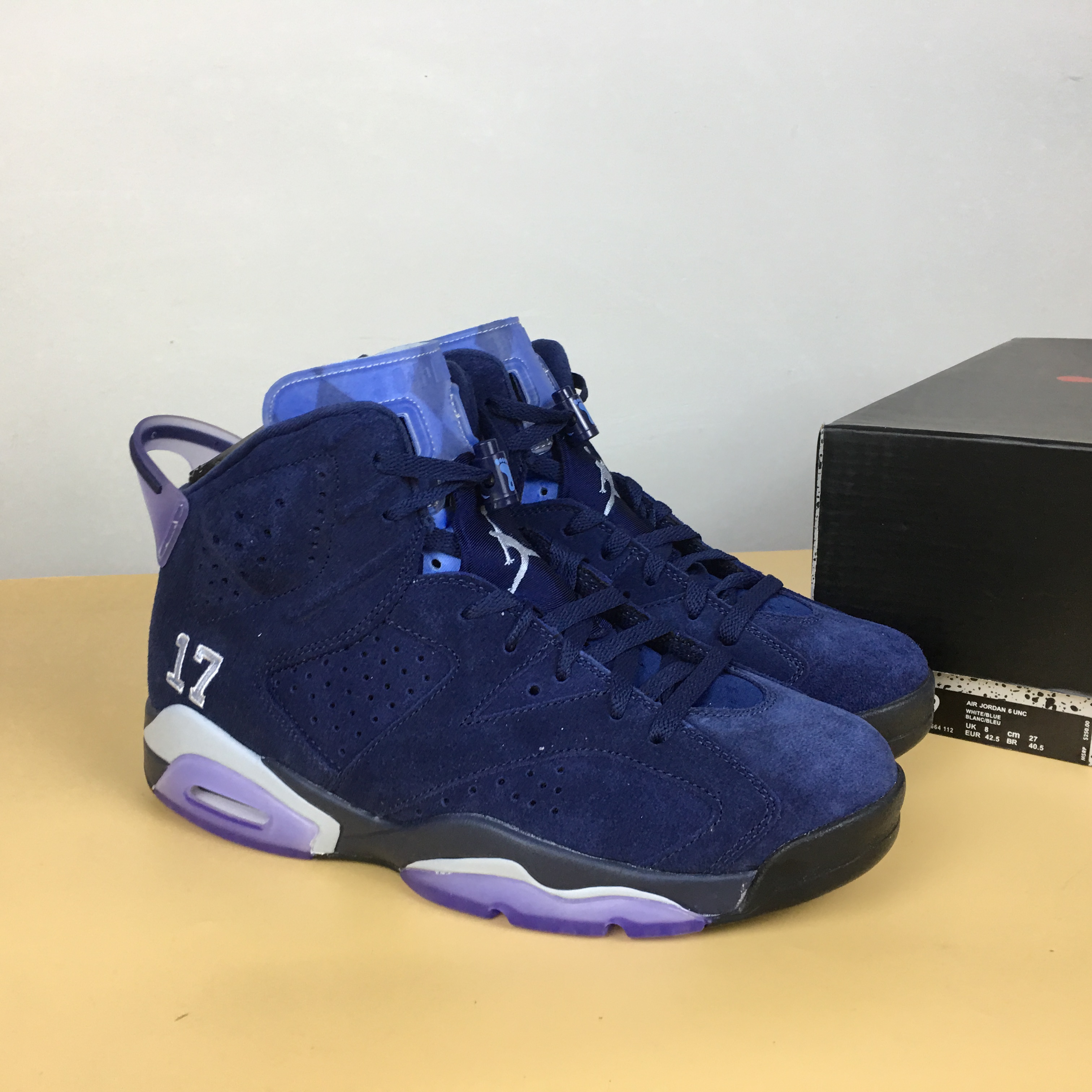 Air Jordan 6 UNC PE Sea Blue Shoes